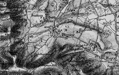 Old map of Bignor Mill in 1895