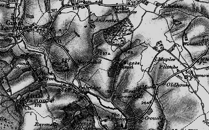 Old map of Bigods in 1896