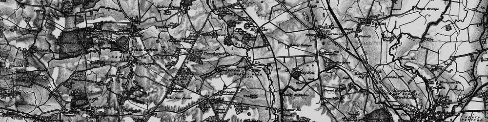 Old map of Blyth Law Hill in 1899