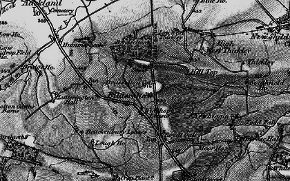 Old map of Bildershaw in 1897