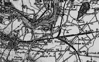 Old map of Bill Quay in 1898