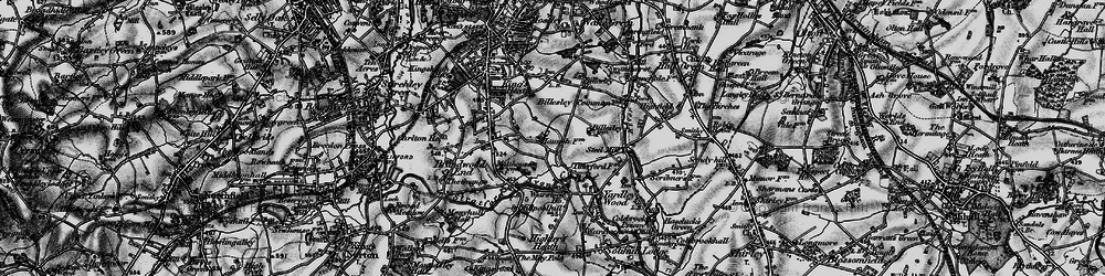 Old map of Billesley Common in 1899