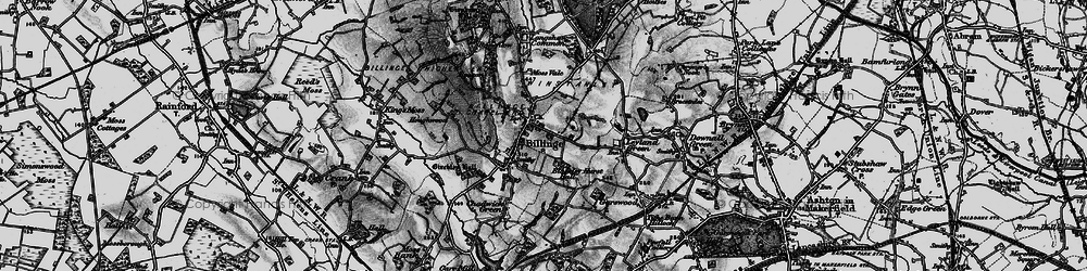 Old map of Billinge in 1896