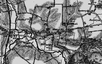 Old map of Billingford in 1898