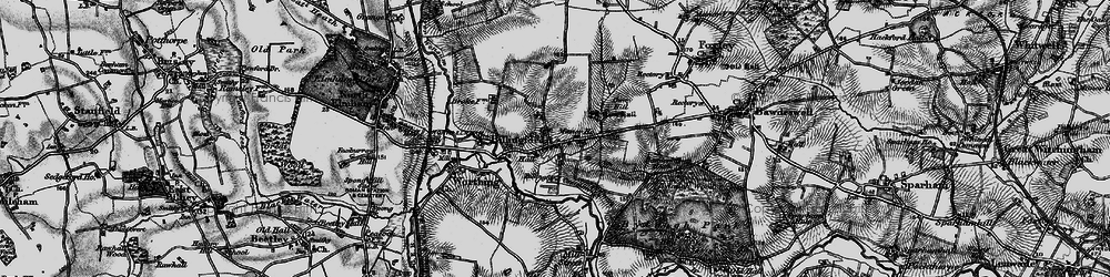 Old map of Billingford in 1898