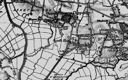 Old map of Billockby in 1898