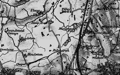 Old map of Bilmarsh in 1899