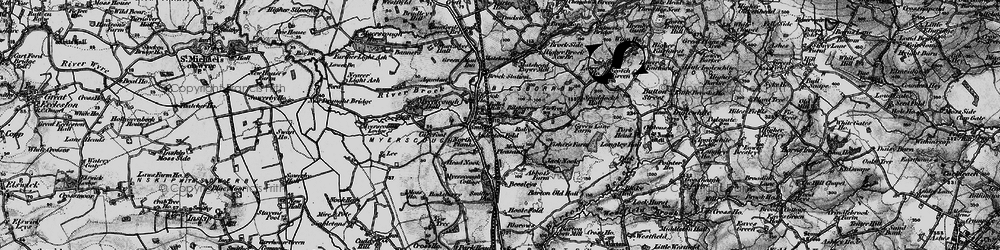 Old map of Bilsborrow in 1896