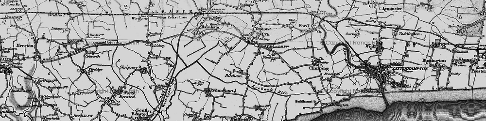 Old map of Bilsham in 1895