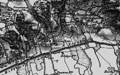 Old map of Bilsington in 1895