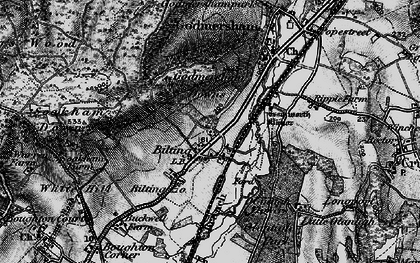 Old map of Bilting in 1895