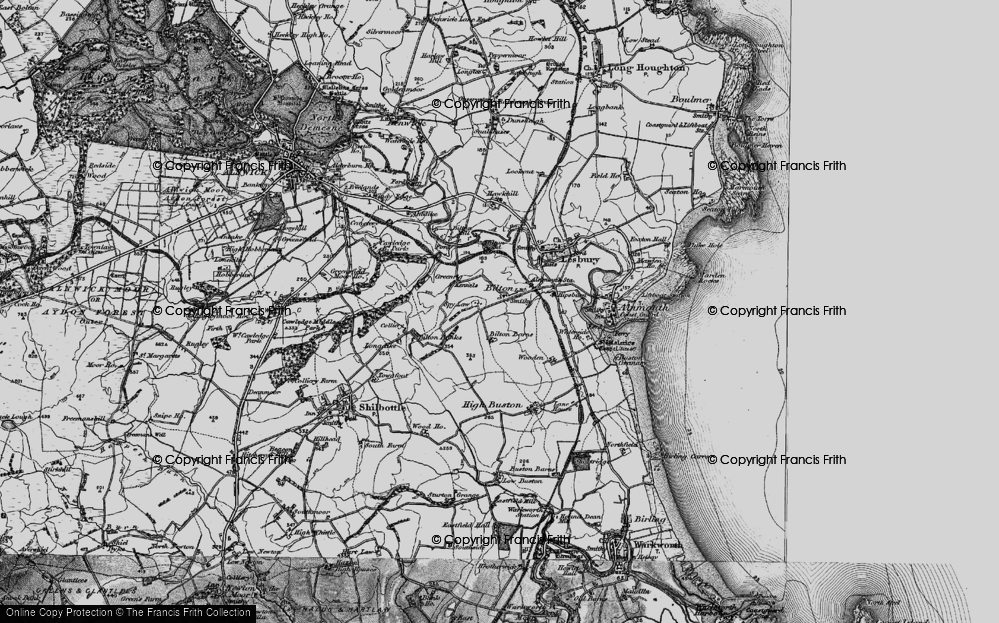 Old Map of Historic Map covering Bilton Barns in 1897