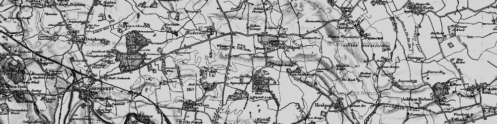 Old map of Wighill Lodge in 1898