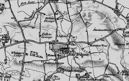 Old map of Bilton Grange in 1898