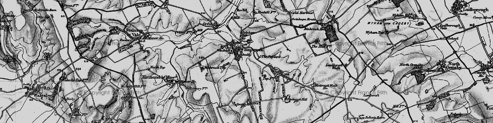 Old map of Binbrook Grange in 1899