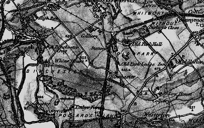 Old map of Binchester Blocks in 1897