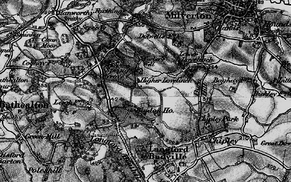 Old map of Bindon in 1898