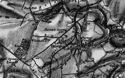 Old map of Binegar in 1898