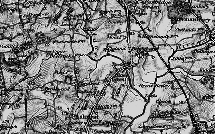 Old map of Bines Green in 1895