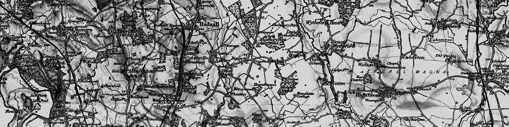 Old map of Bings Heath in 1899
