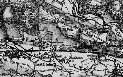 Old map of Binnegar Plain in 1897