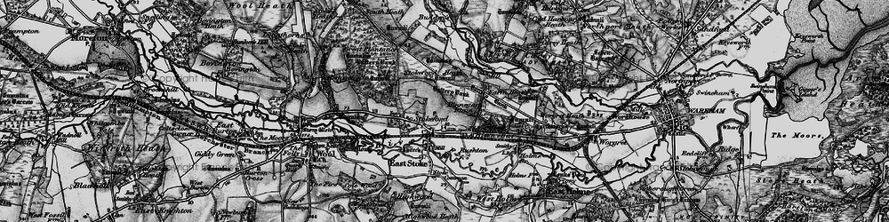 Old map of Binnegar in 1897