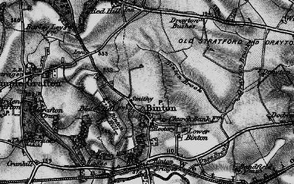Old map of Binton in 1898