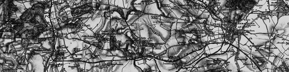Old map of Binton in 1898
