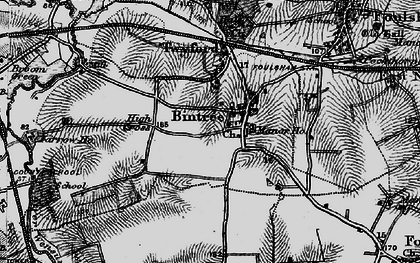 Old map of Bintree in 1898