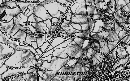 Old map of Birch in 1896