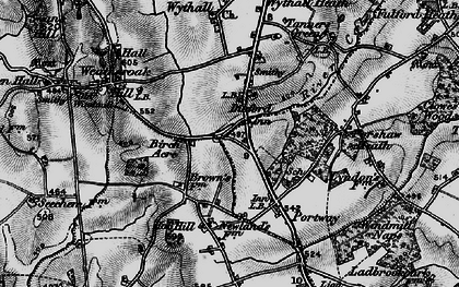 Old map of Birch Acre in 1898
