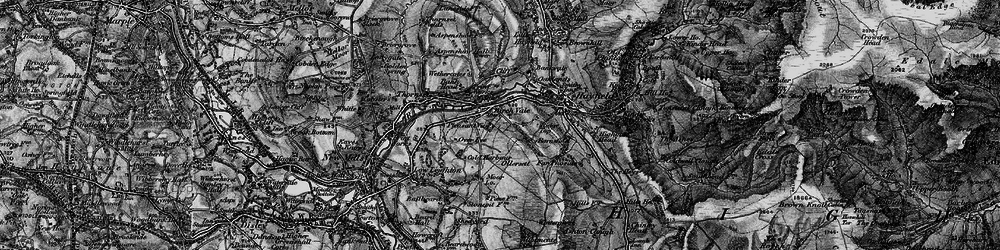 Old map of Birch Vale in 1896