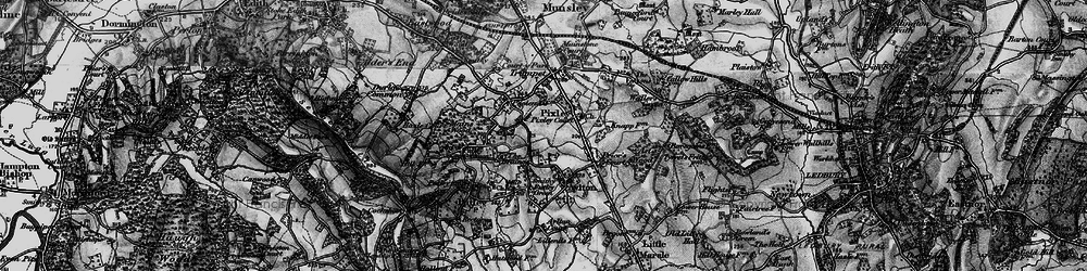 Old map of Birchall in 1898