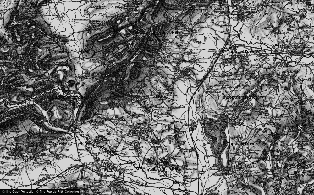 Old Map of Bircher, 1899 in 1899