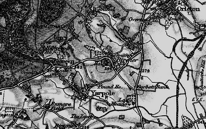 Old map of Bircher in 1899