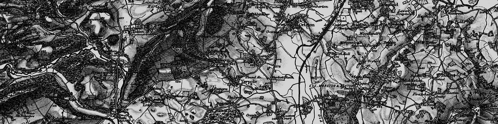 Old map of Bircher in 1899