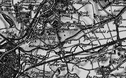 Old map of Birches Green in 1899