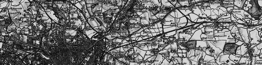 Old map of Birches Green in 1899