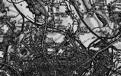 Old map of Birchfield in 1899