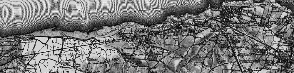 Old map of Birchington in 1894