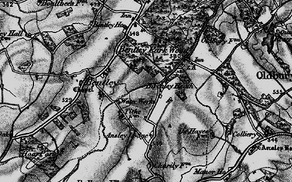 Old map of Birchley Heath in 1899