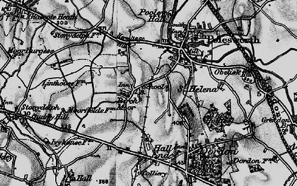 Old map of Birchmoor in 1899
