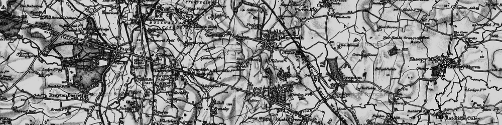 Old map of Birchmoor in 1899
