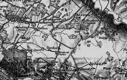 Old map of Bircholt Court in 1895