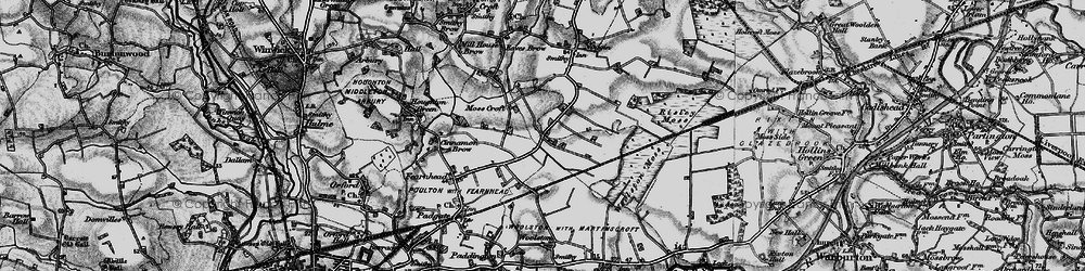 Old map of Birchwood in 1896