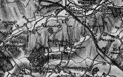 Old map of Birdbrook in 1895
