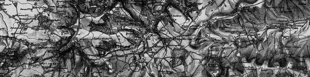 Old map of Birdbush in 1895