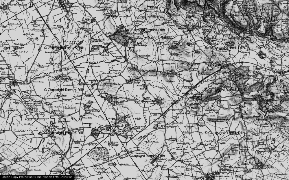 Old Map of Birdforth, 1898 in 1898