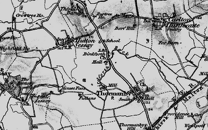 Old map of Birdforth in 1898