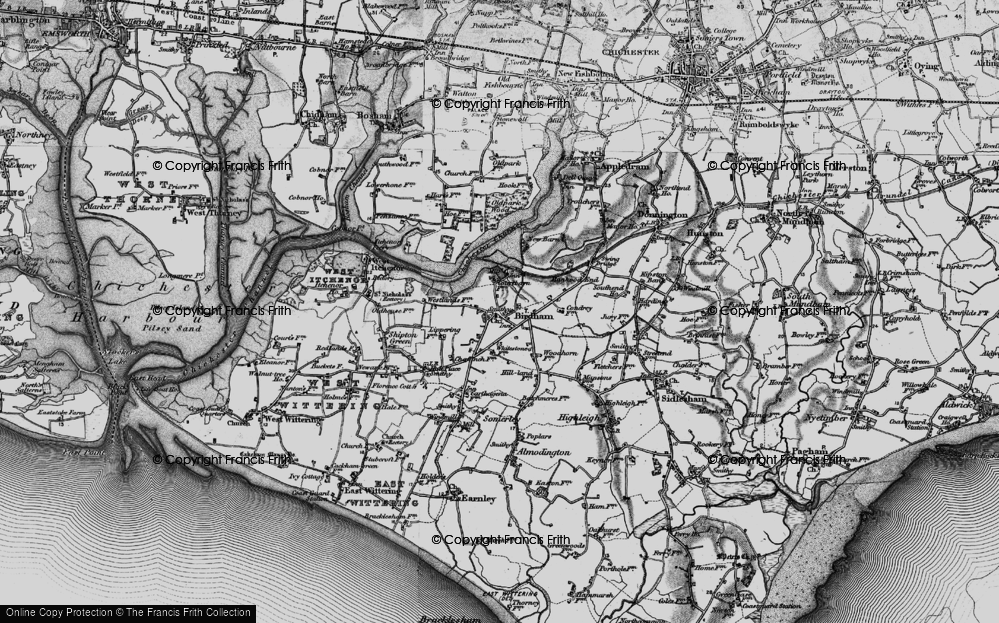 Old Map of Birdham, 1895 in 1895